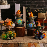 PhantomPumpkin™ 1+1 GRATIS | Halloween-Resin-Statue mit Kürbislampe