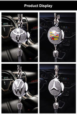 Auto-logo parfumhanger | Kristal & zinklegering | Sprankelende decoratie & cadeau-idee
