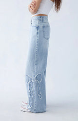 RibbonJeans™ Stijlvolle jeans met strikjes