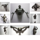 Decoratief Wandbeeld | Resin Kunstwerk | Abstracte Mensfiguren | Ophangbaar | Meerdere Maten