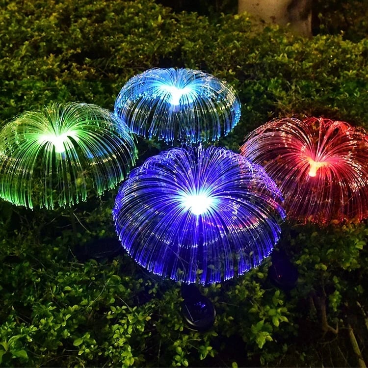 Solar Tuinlamp | Kikkerdril Jellyfish Design | Warm Wit & Kleurenwissel | 75 cm | Waterdicht