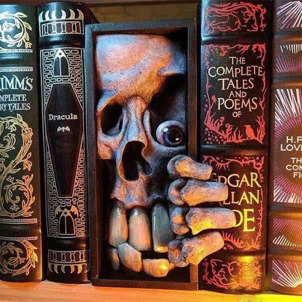 Boeksteun Sculptuur | Decoratieve Boeksteunen | Hars | Anti-Slip | Voor Boekenplank & Bibliotheek