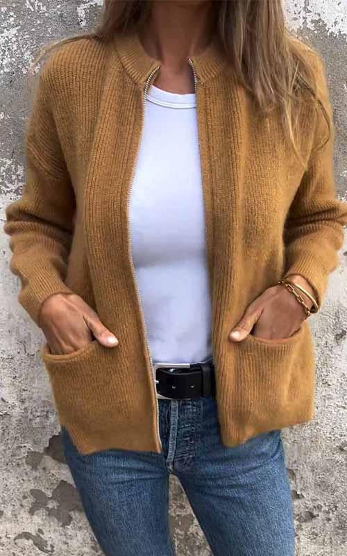 Dames Gebreide Trui | Lichtgewicht & Warm | Ronde Hals | Lange Mouw | Grote Maten S–5XL