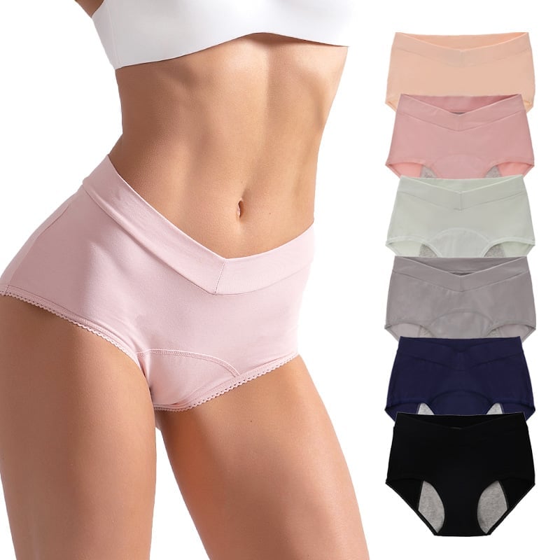 Dames Lekvrije Onderbroek | Hoog Taillemodel | Absorberend & Herbruikbaar | L-5XL