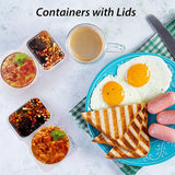 Voedselcontainer met Dubbel Compartiment | Lekvrij & BPA-vrij Plastic | Compact en Herbruikbaar
