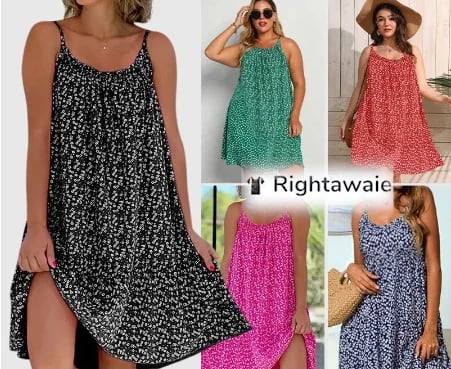 Ella™ Bedrukte Camisolejurk