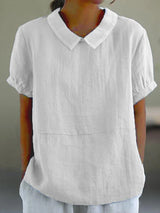 Stijlvolle blouse met kraag voor vrouwen | Ademend