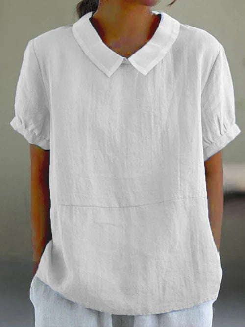 Stijlvolle blouse met kraag voor vrouwen | Ademend