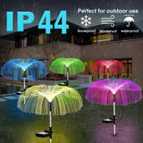 Solar Tuinlamp | Kikkerdril Jellyfish Design | Warm Wit & Kleurenwissel | 75 cm | Waterdicht