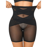 Women’s High-Waisted Shapewear Shorts | Cross Compression | Booty Lift | Smooth Fit