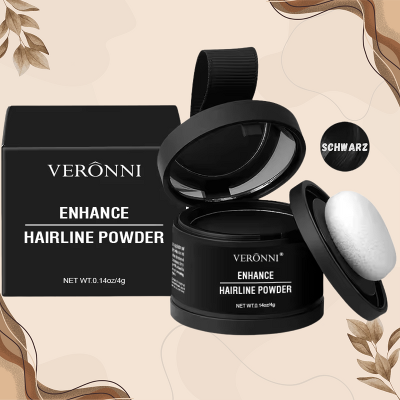 Haarpoeder voor Dekkende Haarlijn & Wenkbrauwen | Waterproof & Langhoudend | Compact Reisset 4 g