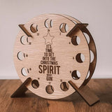 Adventskalender Kerstboom | Houten DIY Bier- & Wijnhouder | 40 cm