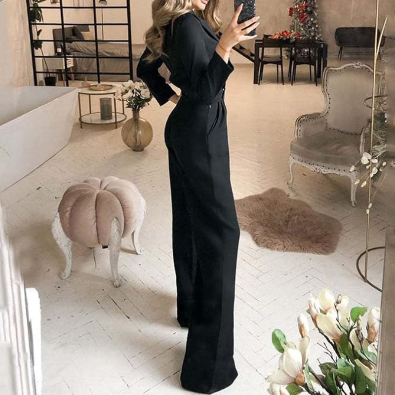 Formele Wrap Jumpsuit voor Vrouwen | Werk