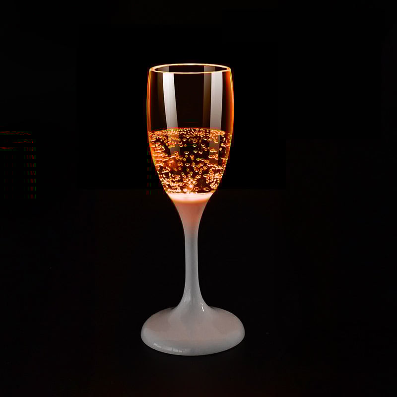 LED Wijn- en Champagneglazen | 6 Kleuren | Vloeistof Geactiveerd | Herbruikbaar | Set van 2 Stuks