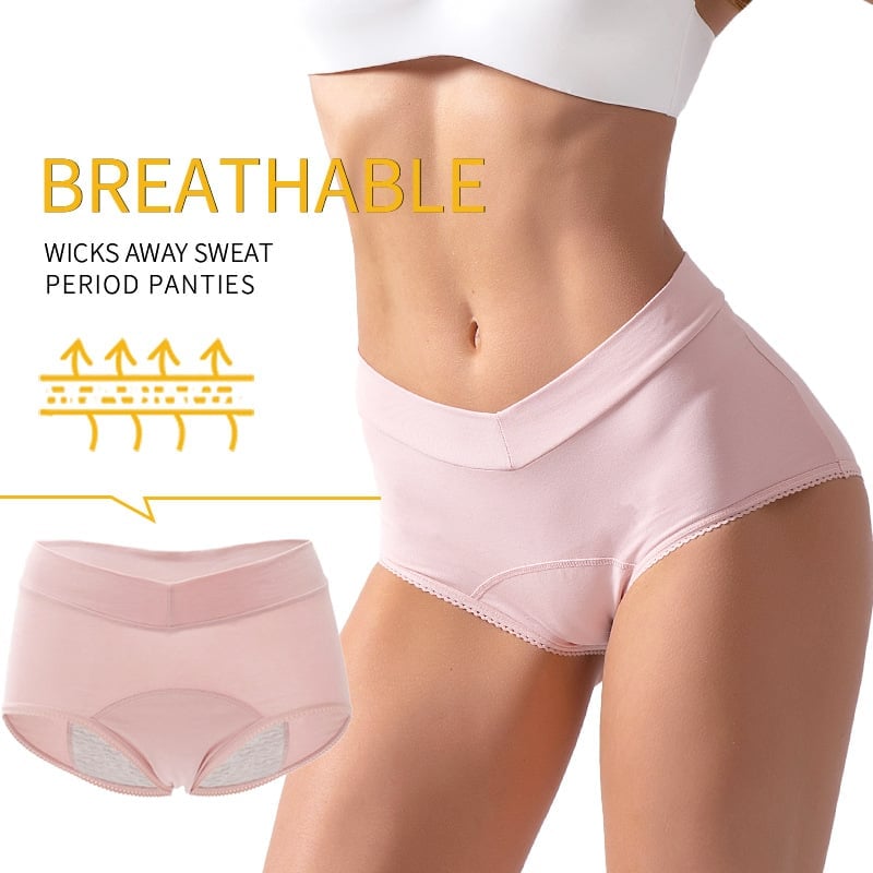 Dames Lekvrije Onderbroek | Hoog Taillemodel | Absorberend & Herbruikbaar | L-5XL