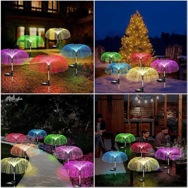 Solar Tuinlamp | Kikkerdril Jellyfish Design | Warm Wit & Kleurenwissel | 75 cm | Waterdicht
