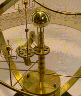 Interactief Zonnestelsel Model | 9 Planeten & 28 Manen | Messing Tandwielen & Halfedelstenen
