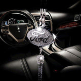 Auto-logo parfumhanger | Kristal & zinklegering | Sprankelende decoratie & cadeau-idee