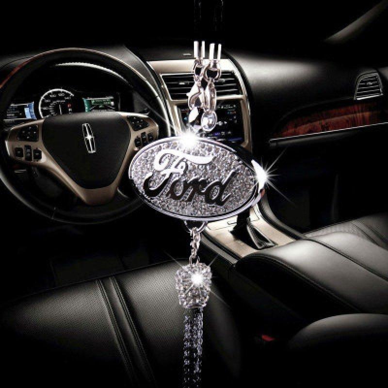 Auto-logo parfumhanger | Kristal & zinklegering | Sprankelende decoratie & cadeau-idee