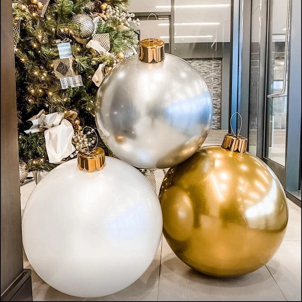 FestiveSphere™ Oversized Opblaasbare Kerstbaldecoratie Tijdelijke Gratis Verzending bij Aankoop van 2