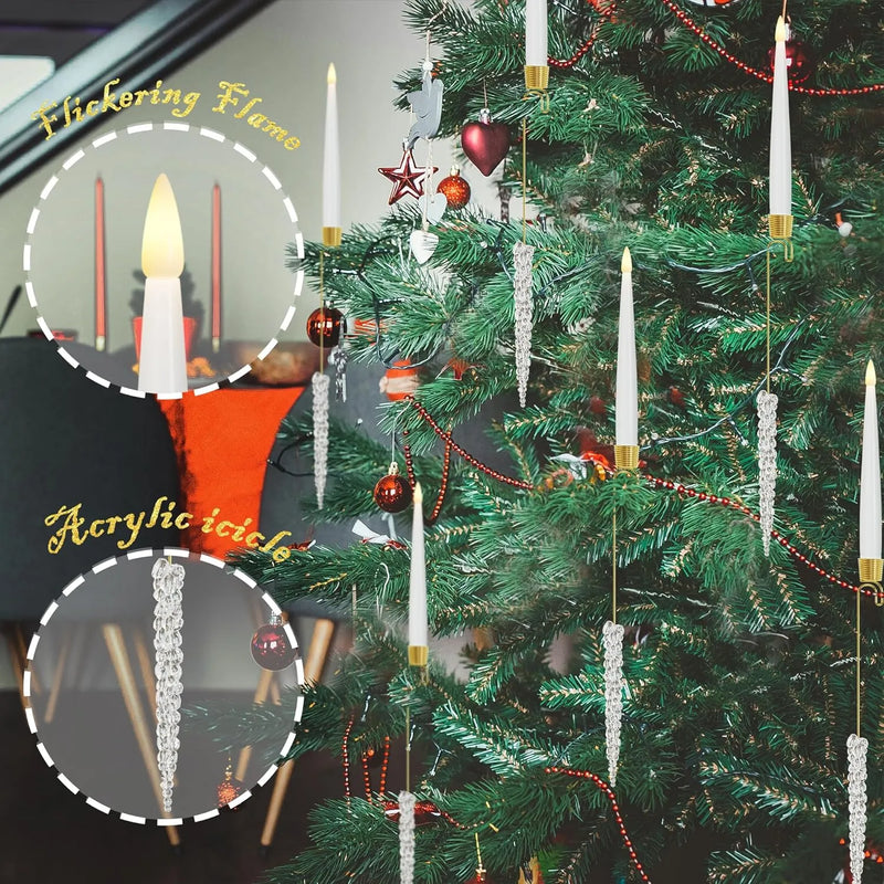 Kerstboom LED Kaarsen | FlickerLite™ | Flameloos | Afstandsbediening & Timer | Warm Witte Sfeerverlichting