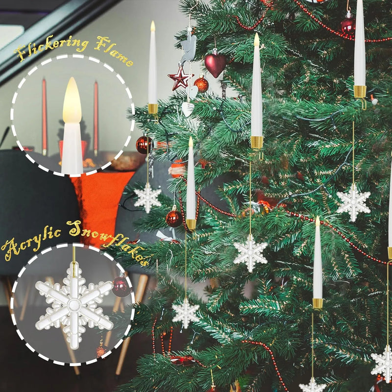 Kerstboom LED Kaarsen | FlickerLite™ | Flameloos | Afstandsbediening & Timer | Warm Witte Sfeerverlichting