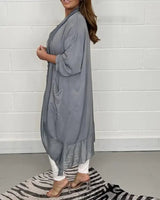 Dames V-hals Top | Losvallend Design | Vloeiende Stof met Luxe Glans