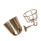 Vintage-stijl wandvaas | Handgemaakt | Messing of nikkel | Veelzijdige opbergmogelijkheden