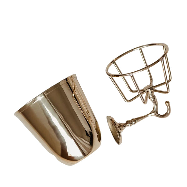 Vintage-stijl wandvaas | Handgemaakt | Messing of nikkel | Veelzijdige opbergmogelijkheden