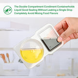 Voedselcontainer met Dubbel Compartiment | Lekvrij & BPA-vrij Plastic | Compact en Herbruikbaar