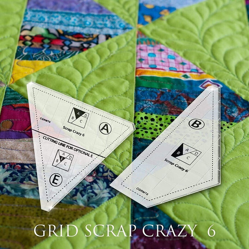 Creatieve Quilt Snijmal | Multi-Patroon | Geschikt voor Stoffen Restjes | 20 cm Quiltblokken