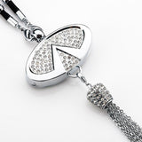 Auto-logo parfumhanger | Kristal & zinklegering | Sprankelende decoratie & cadeau-idee