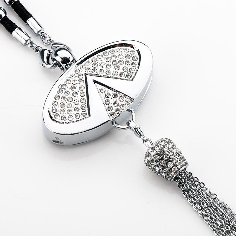 Auto-logo parfumhanger | Kristal & zinklegering | Sprankelende decoratie & cadeau-idee