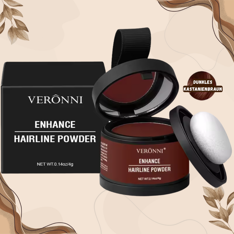 Haarpoeder voor Dekkende Haarlijn & Wenkbrauwen | Waterproof & Langhoudend | Compact Reisset 4 g