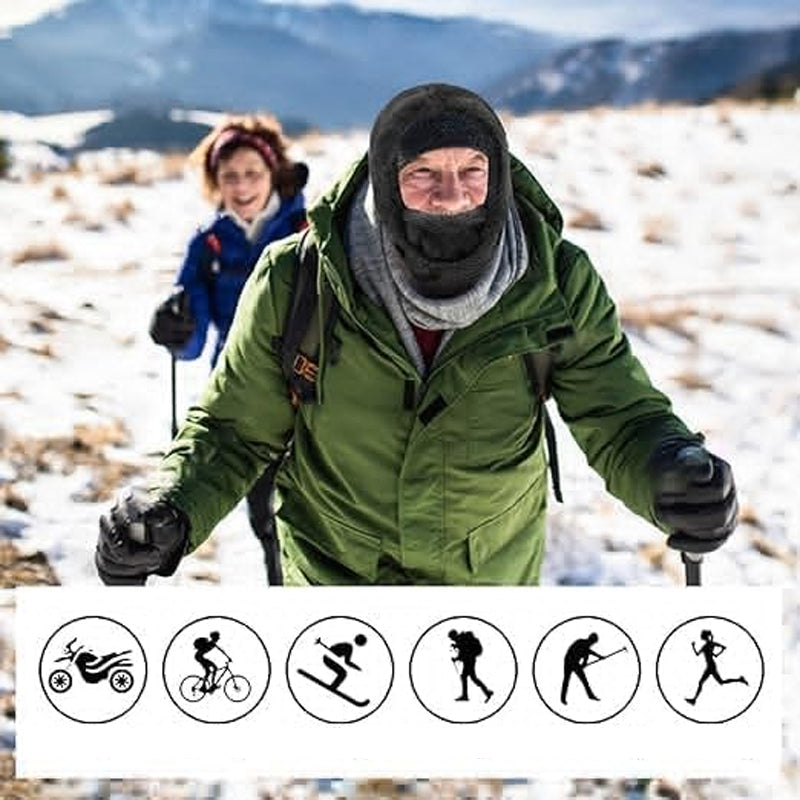 WinterHoed™ Beschermende sherpa-gevoerde kapuzenmasker voor ultieme warmte.