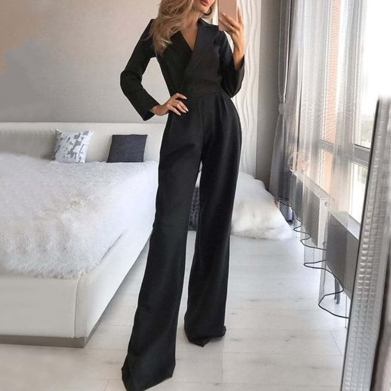 Formele Wrap Jumpsuit voor Vrouwen | Werk