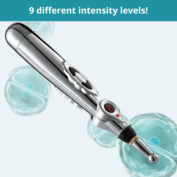 PijnPen™ Acupunctuur Massagepen | Elektrische Pijnverlichting | 9 Intensiteitsniveaus