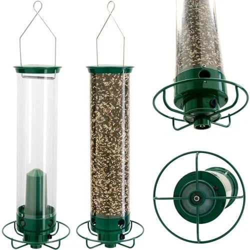 Vogelvoederhuis | Eekhoornvrij | 4 Voerpoorten | 5 lb Zaadcapaciteit
