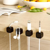 Magnetische Kabel Organizer | Zelfklevende Kabelhouder | Bureau & Auto | 5 Sleuven