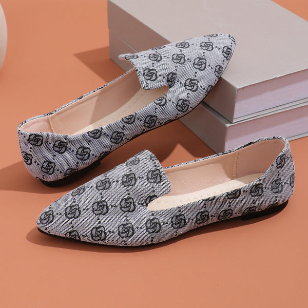 RoseaWalk™ – Elegante canvas loafers met kant voor dames