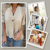 Claudia™ Gebreide Holle Cardigan