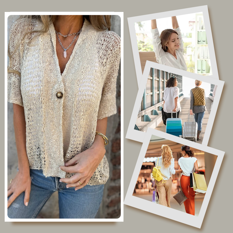Claudia™ Gebreide Holle Cardigan