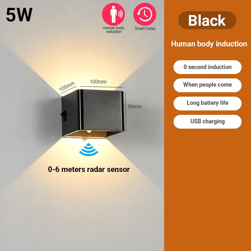 VierkantLicht™ De draadloze en luxe wandlamp!