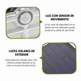 Solar Buitenlamp | 74 LED Spots | 200W Krachtige Verlichting | Bewegingssensor & Weerbestendig