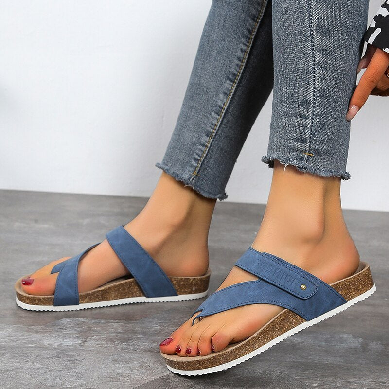 KorkFlex™ – Orthopedische open-korksandalen voor dames