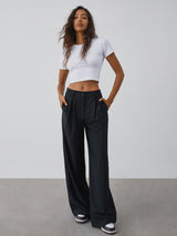 Dalia | Elegant wijde pantalon met streepjespatroon voor dames