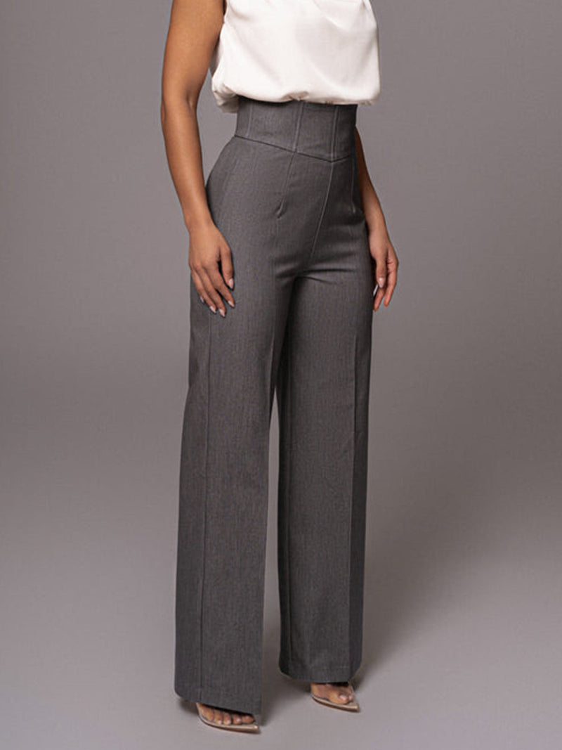 Nila | Slanke meisjes high-waisted broek