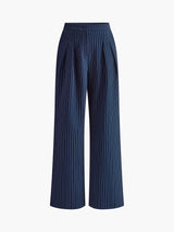 Isalie | Chic Pinstripe Geplooide Dames Broek
