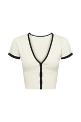 Zora™ Witte Gebreide Top