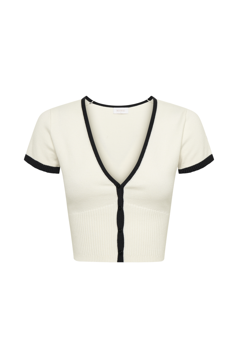 Zora™ Witte Gebreide Top